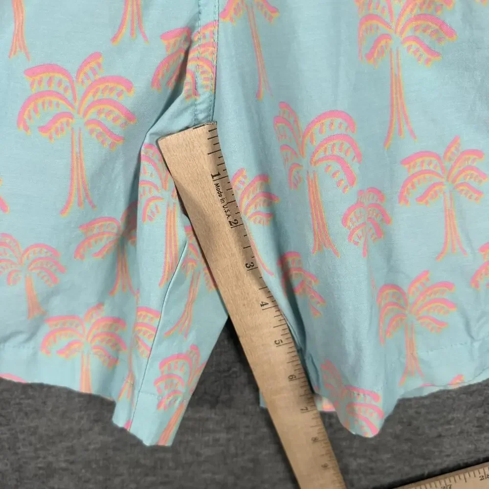 Chubbies Shorts Mens 2XL Blue Palm Tree Swim Trunks Lined Tropical Camp Surf 5.5